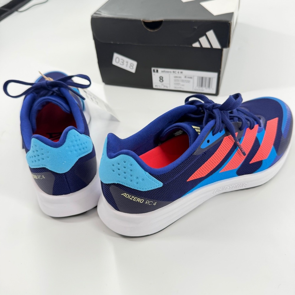 Adidas Adizero RC 4 M Mens Running Shoes GZ0181 Blue Orange Size 8 NEW Box - Picture 9 of 9